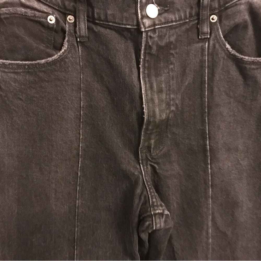 Abercrombie & Fitch High Rise Flare Black Jeans - Picture 3 of 6